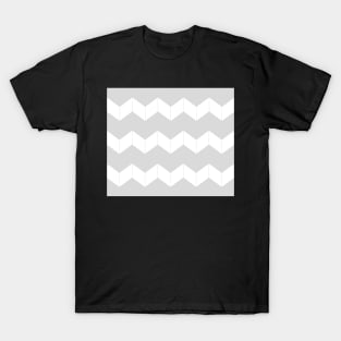 Abstract geometric pattern - zigzag - gray and white. T-Shirt